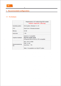 Digi XCT requirements